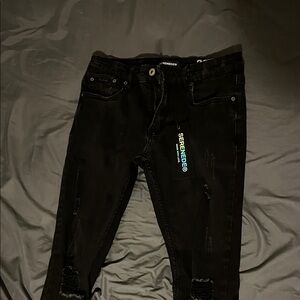 Serenade Black Skinny Jeans for Men